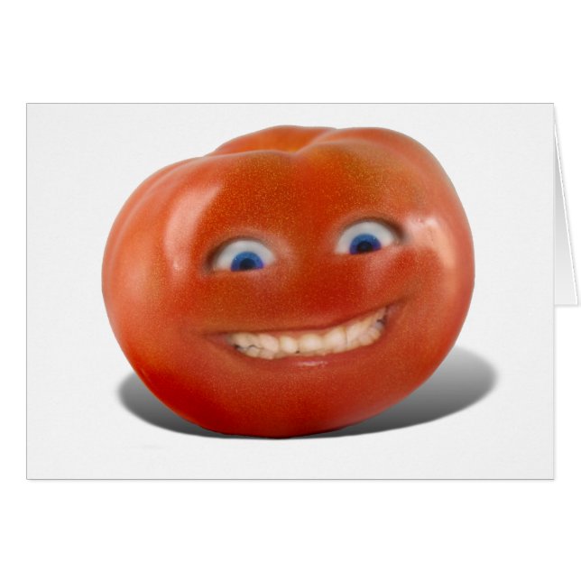 Happy Face lächelnd Tomato (Vorderseite (Horizontal))