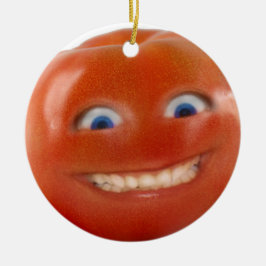 Happy Face lächelnd Tomato Keramikornament