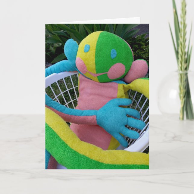 Happy Face Man Just Chill Custom Card Karte (Vorderseite)