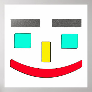 "Happy Face" Niedliches Design. Jetzt kaufen Poster