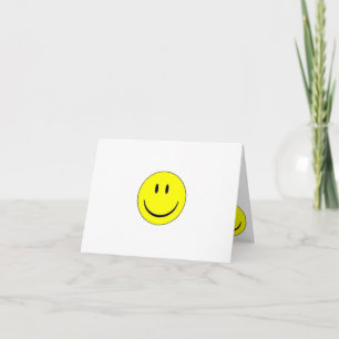 Happy Face Note Card Karte
