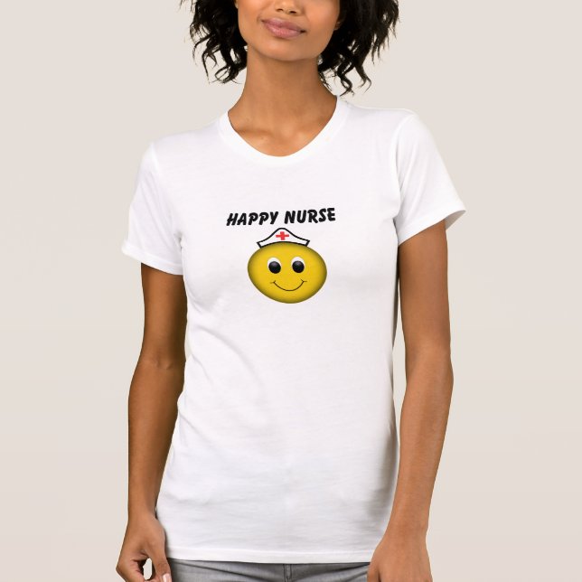 Happy Face Nurse T-Shirt (Vorderseite)