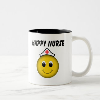 Happy Face Nurse Zweifarbige Tasse