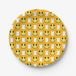 Happy Face Paper Plates Emoji Smiley Faces Plates Pappteller