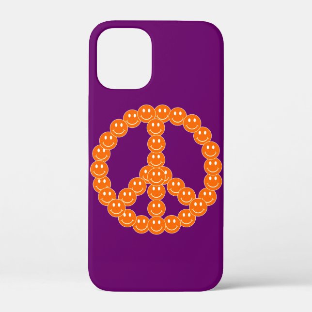 Happy Face Peace Case-Mate iPhone Hülle (Rückseite)