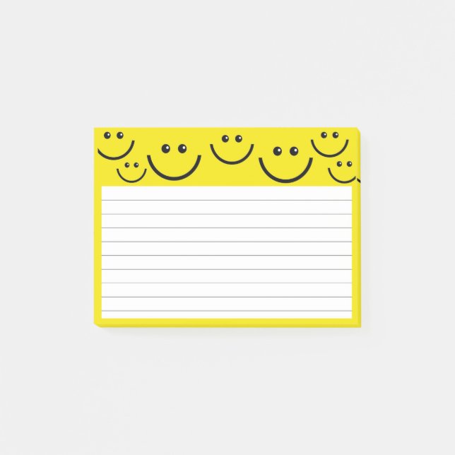 Happy Face Post-it Klebezettel (Vorderseite)