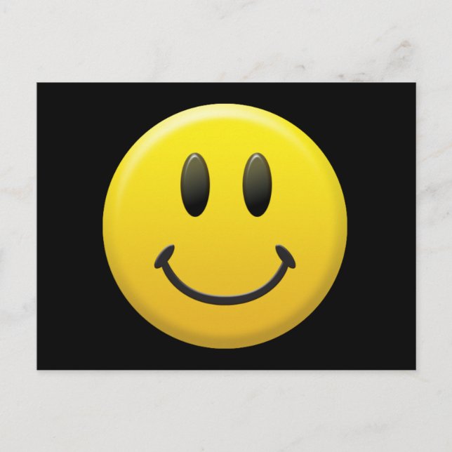 Happy Face Postkarte (Vorderseite)