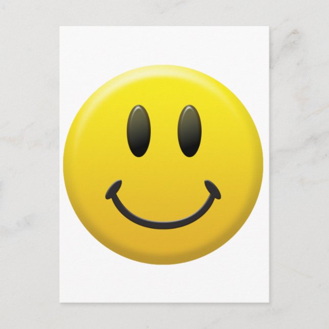 Happy Face Postkarte (Vorderseite)