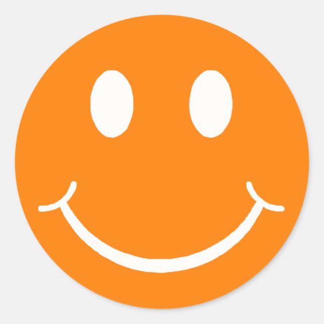 Happy Face Runder Aufkleber (Vorderseite)