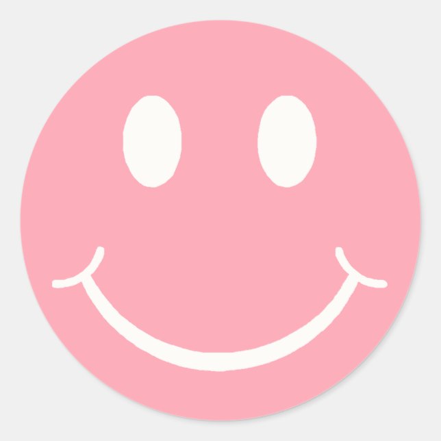 Happy Face Runder Aufkleber (Vorderseite)