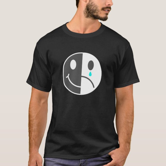 Happy Face Sad Face T - Shirt (Vorderseite)
