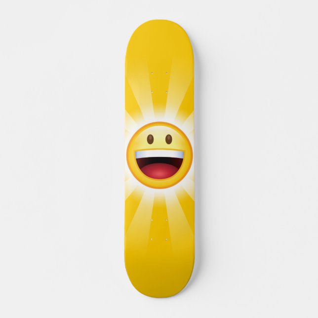 Happy Face Smiley Emoji Skateboard (Vorne)