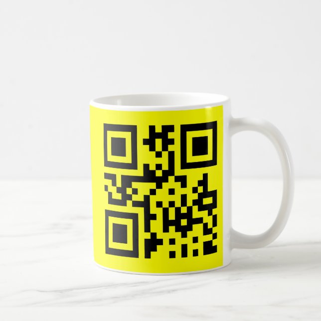 Happy Face Smiling Emoji — QR Code Tasse (Rechts)