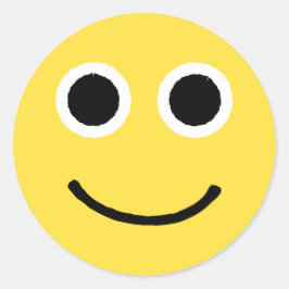 Happy Face Stickers Gelb Lächelndes Emoticon