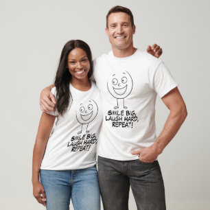 Happy Face Strichmännchen T-Shirt