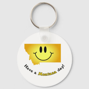 Happy Face - Viel Montana Tag! Schlüsselanhänger