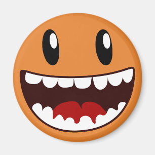 Happy Face Wide Mouth Magnet