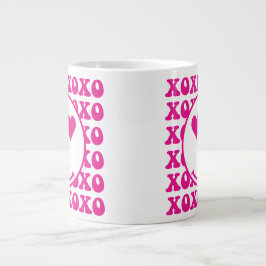 Happy Face, xoxo, valentine, custom mug, cup Jumbo-Tasse