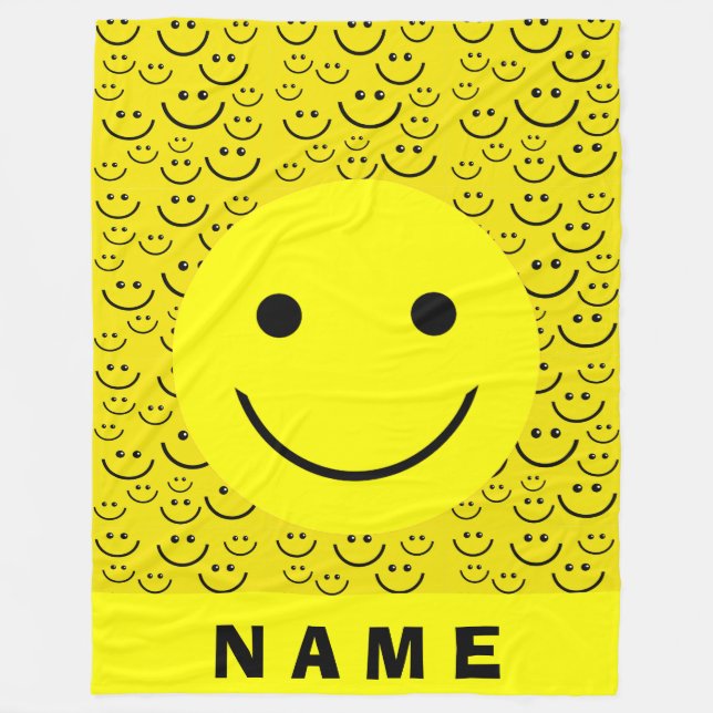 Happy Faces Fleece Blanket (Vorderseite)