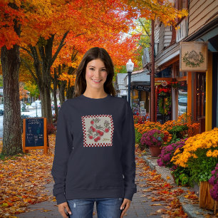 Happy Fall Apple Ernte personalize Message/Name Sweatshirt