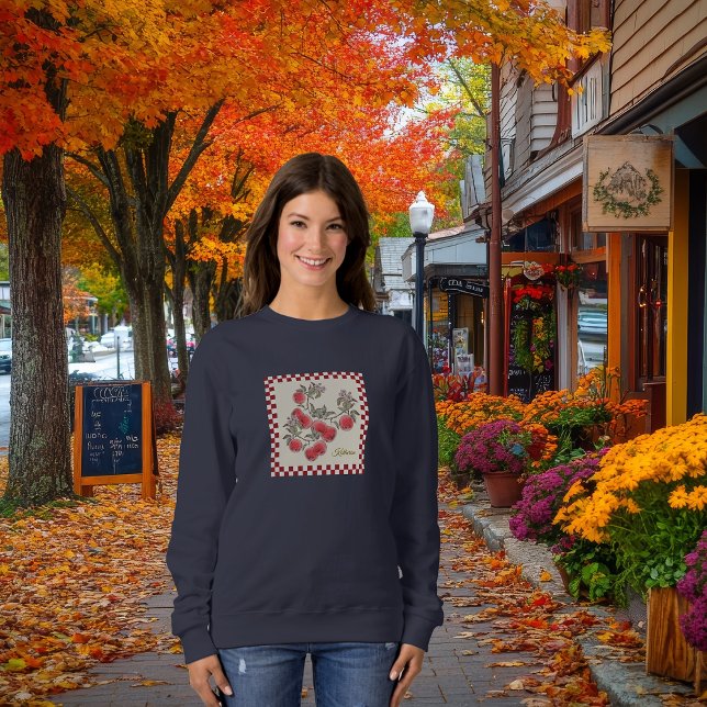 Happy Fall Apple Ernte personalize Message/Name Sweatshirt (Von Creator hochgeladen)