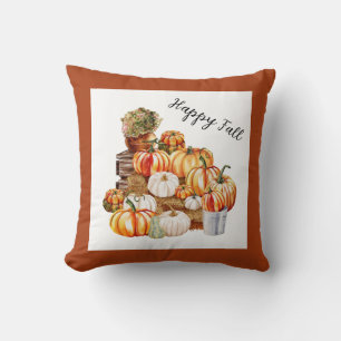 Happy Fall Farmhouse Pumpkins Kissen