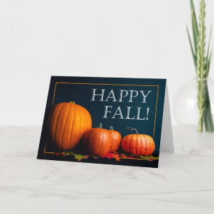 Happy Fall glückliche Halloween Pumpkins Stilllebe Feiertagskarte