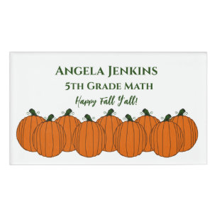 Happy Fall Name Abzeichen Namenschild