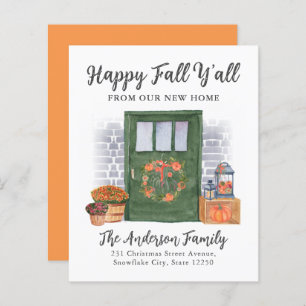 Happy Fall Neue Zuhause Door Pumpkin Holiday Movin