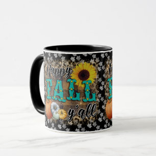 Happy Fall Pumpkin Blume Elegant Tasse