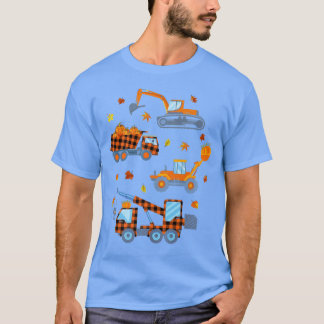 Happy Fall Pumpkin Crane Truck Bautüte T-Shirt