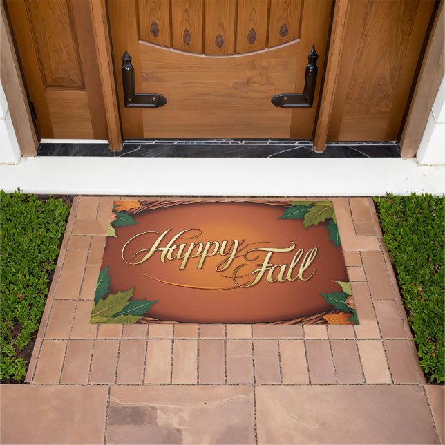 Happy Fall Welcome Mat Fußmatte (Außenbereich)