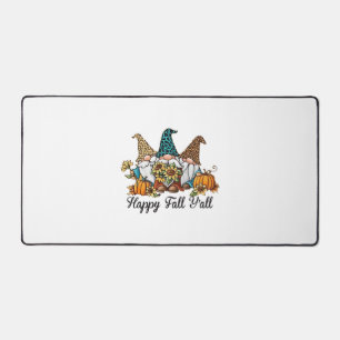Happy Fall Y all Gnome Leopard Pumpkin Shirt Schreibtischunterlage