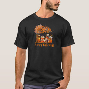 Happy Fall Y alle Herbst Labrador Retriev Pumpkin  T-Shirt