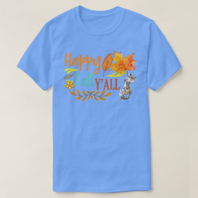 Happy Fall Ya wird Herbst Herbst Leaves Niedlich s T-Shirt (Design vorne)
