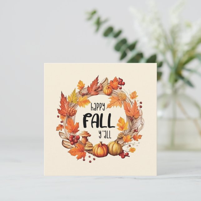 Happy Fall Y'all (Stehend Vorderseite)