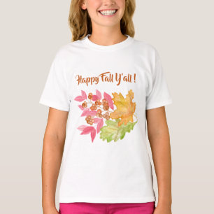 Happy Fall Y'all Blätter und Berries Paper Napkin T-Shirt