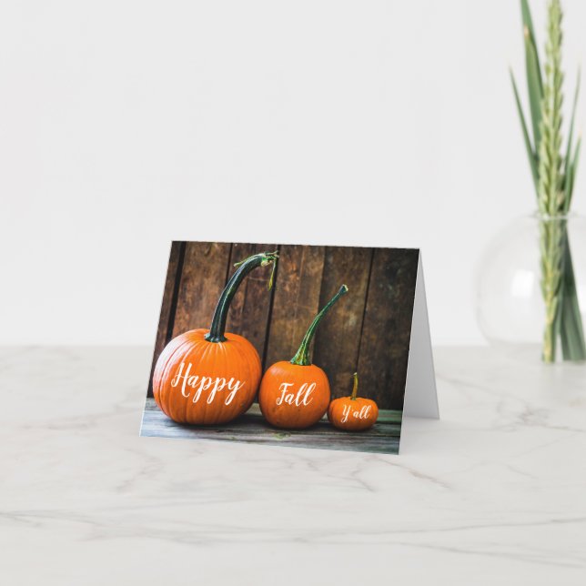 Happy Fall Y'all Card 2 Karte (Vorderseite)