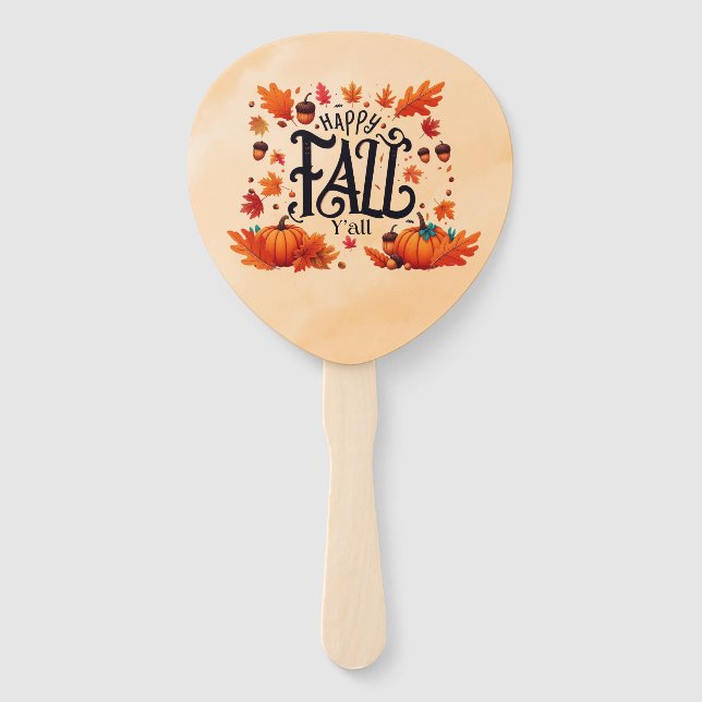 Happy Fall Y'all classic Fächer (Vorderseite)