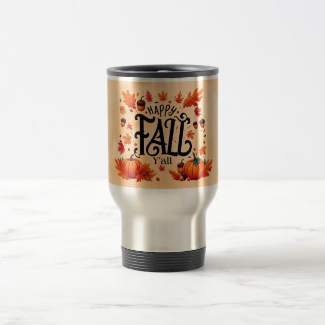 Happy Fall Y'all classic Reisebecher (Mittel)