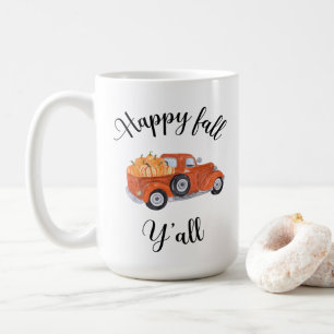 Happy Fall Y'all Fall Herbst Saisoncoffee Mugs Kaffeetasse
