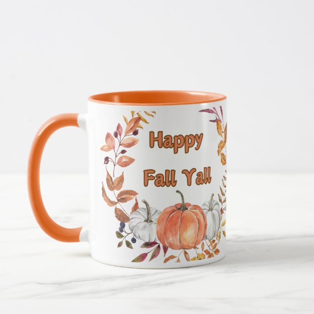 Happy Fall Y'all: Gemütliche Herbstpumpen und Blät Tasse (Links)