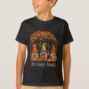 Happy Fall Y'all Gnome Autumn Gnomes Pumpkin Fall T-Shirt