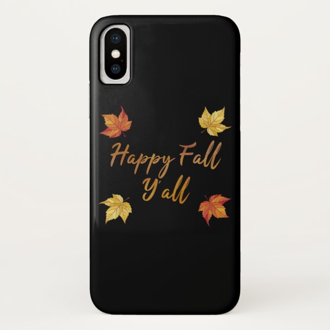 Happy Fall Y'all Herbstmapelleaf Case-Mate iPhone Hülle (Rückseite)