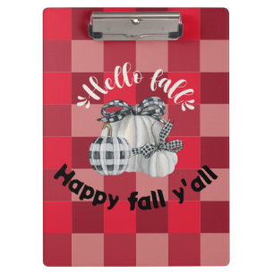 Happy Fall Y'all Klemmbrett
