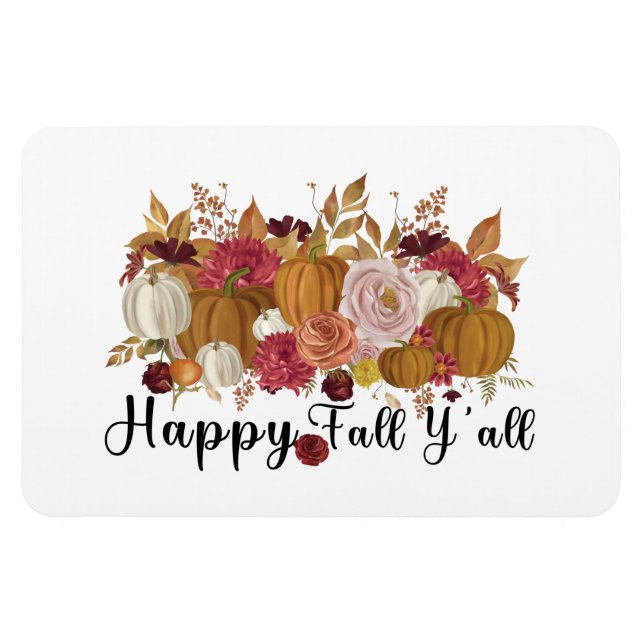 Happy Fall Y'all Magnet (Horizontal)