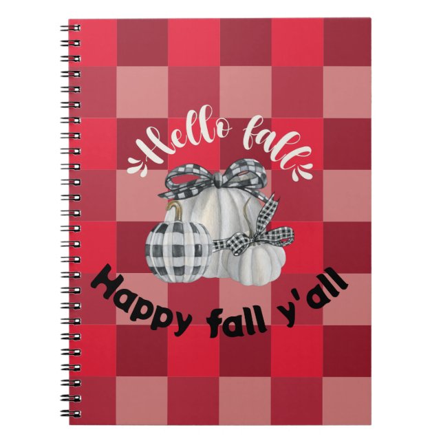 Happy Fall Y'all Notizblock (Vorderseite)