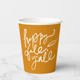 Happy Fall Y'all Pappbecher