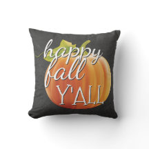 Happy Fall Yall Pumpkin auf Chalkboard