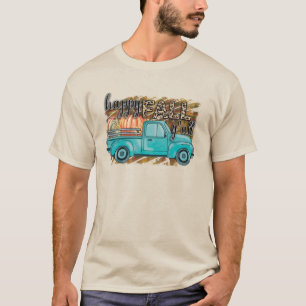 Happy Fall Y'all Pumpkin Farm Truck Kariert T-Shirt